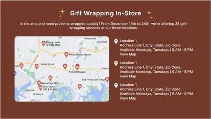 In-store wrapping